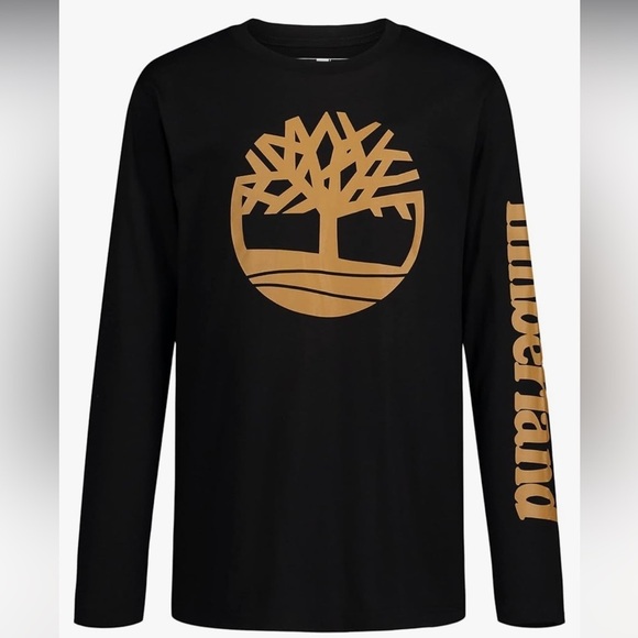 Timberland Boys' Long-Sleeve Crew Neck T-Shirt, Tee ahit, boys shirt - Picture 2 of 10